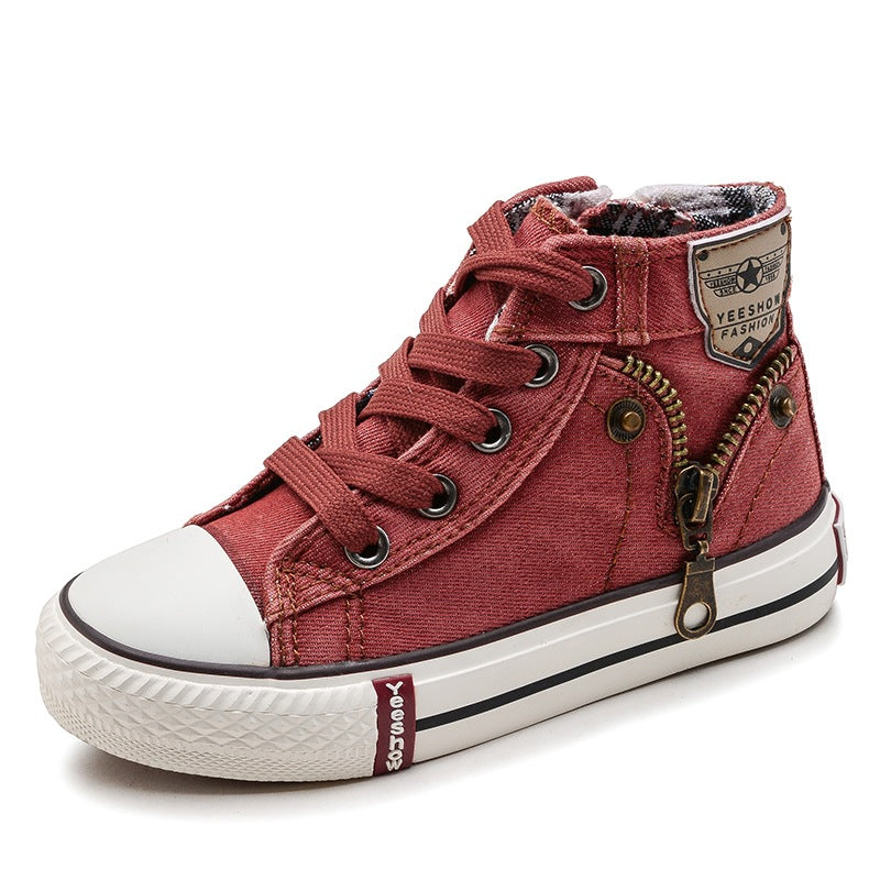 Children Casual Shoes Boys/Girls Sport Shoes Breathable Denim Sneakers Kids Canvas Shoes Baby Boots
