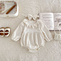 Newborn Waffle Grace Collar Jumpsuit